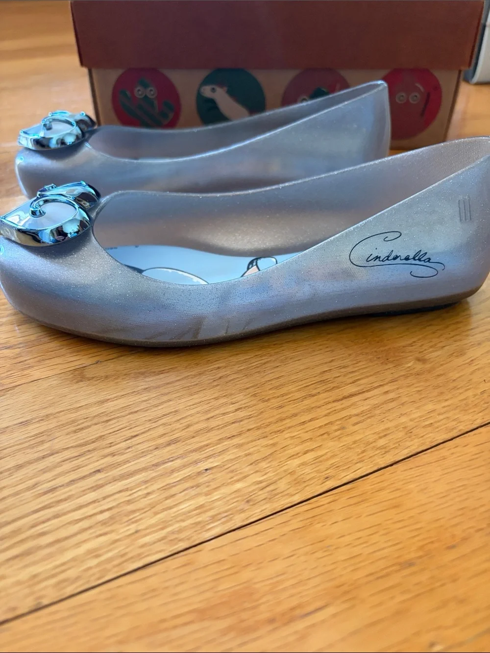 Mini Melissa - Disney Cinderella Light Blue Ballet Flats